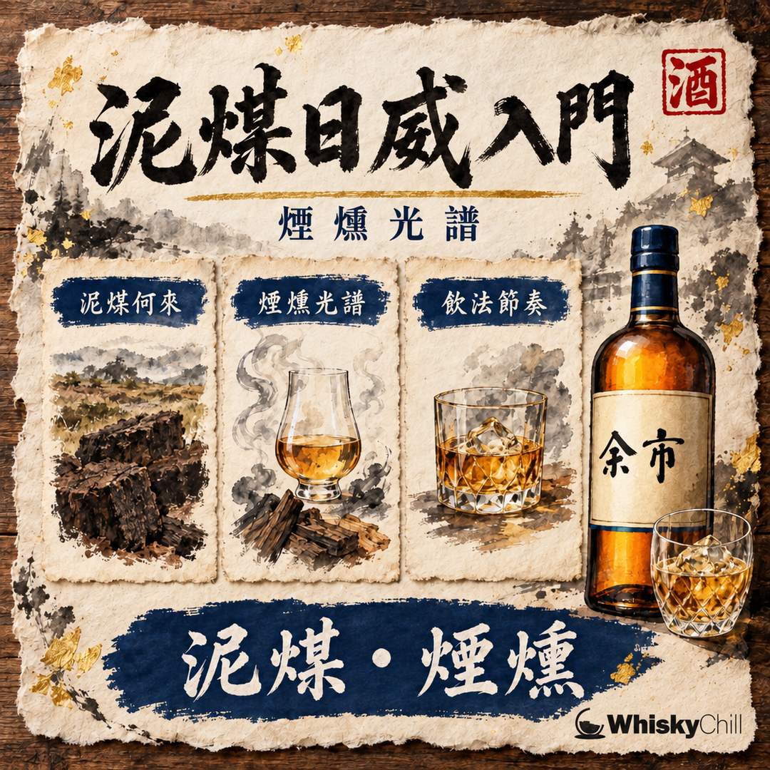 泥煤日威入門｜余市、白州到新興蒸溜所嘅煙燻光譜｜三個重點