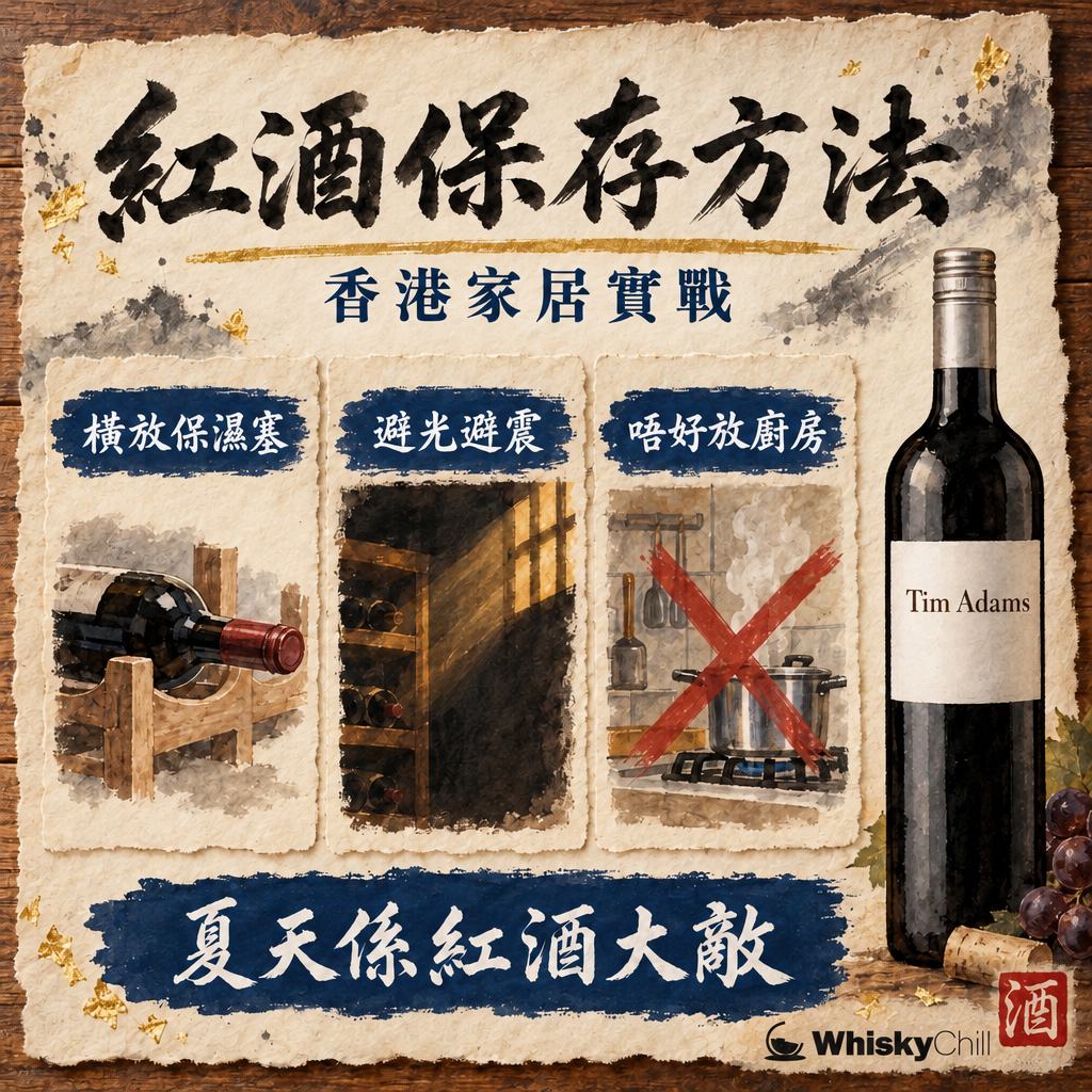 紅酒保存方法香港家居版：溫度濕度・開瓶後期限・冇酒櫃點算（2026）｜三個重點