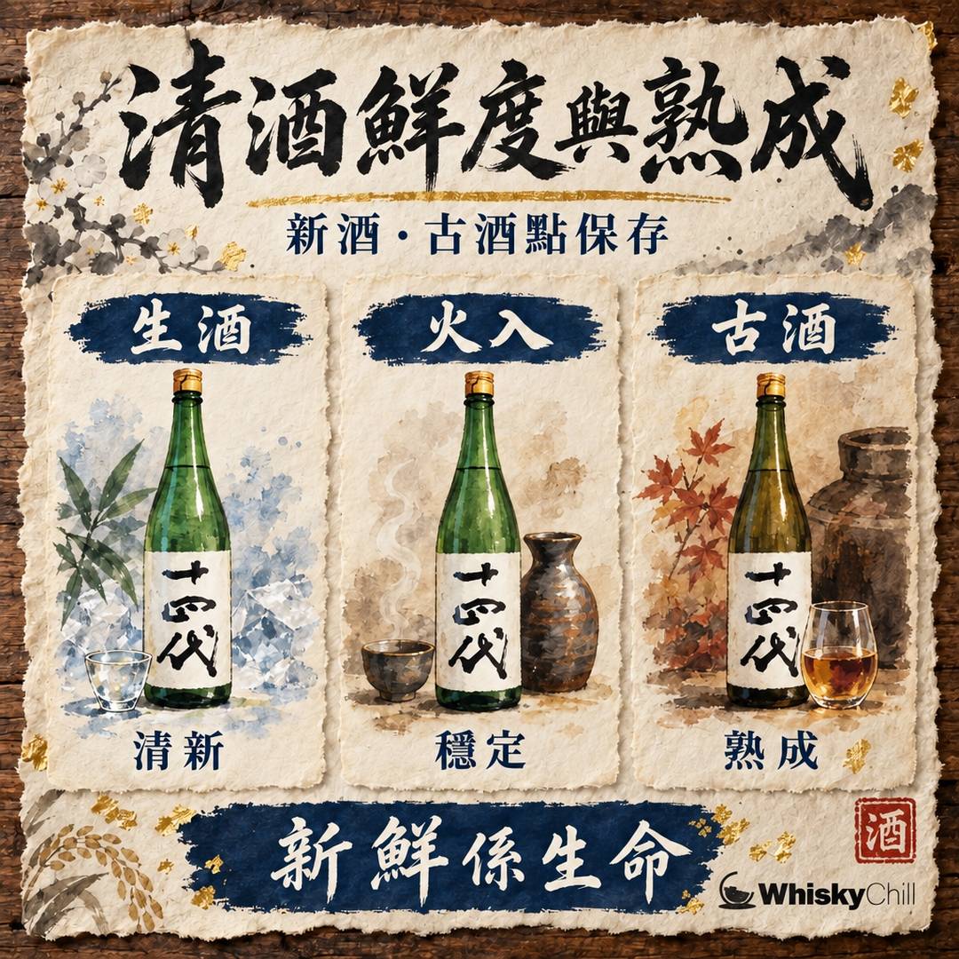 清酒鮮度與熟成｜新酒、古酒點保存？｜對比一覽