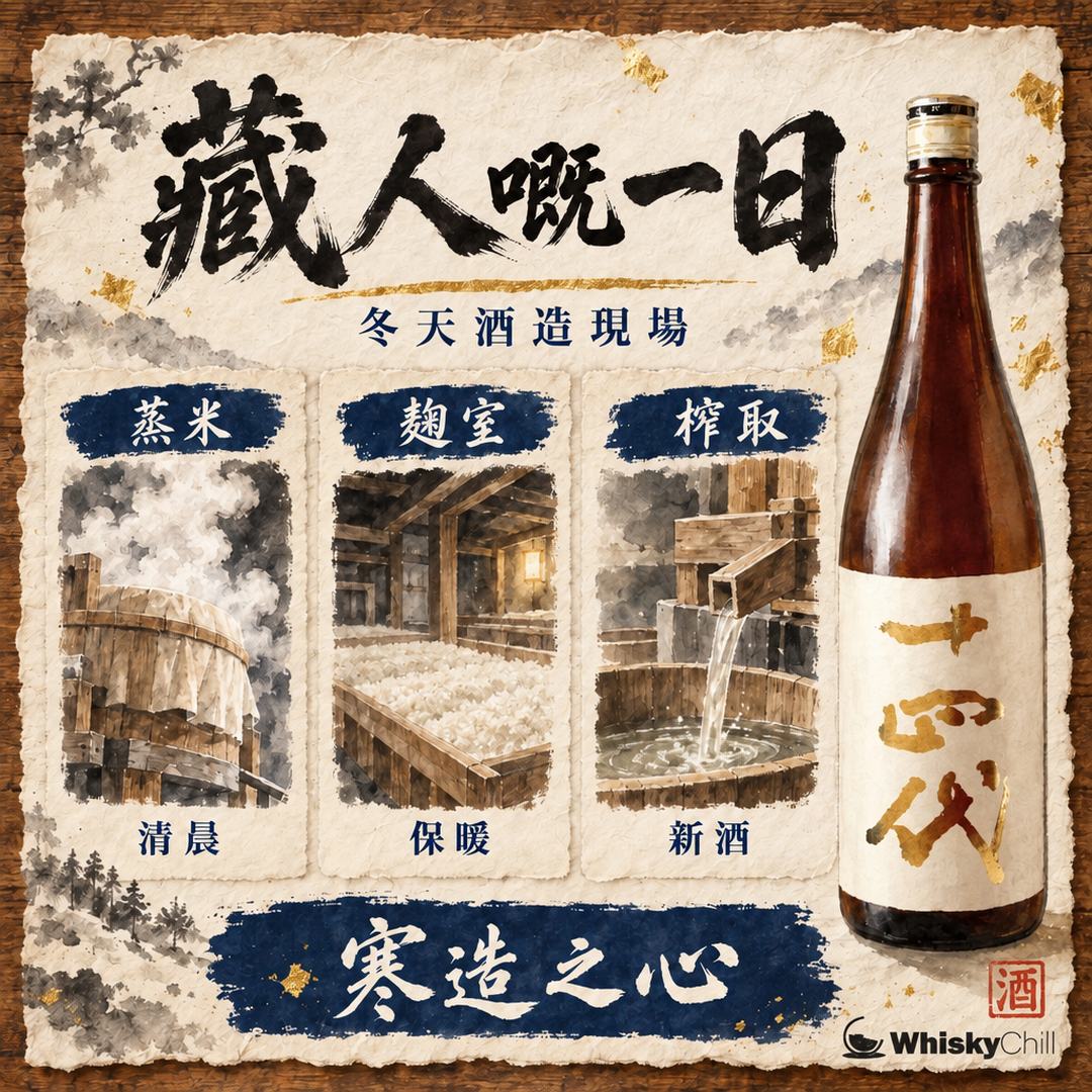 藏人嘅一日｜寒冬酒造入面，赤身洗桶、修麴室、等酒母冒泡｜對比一覽
