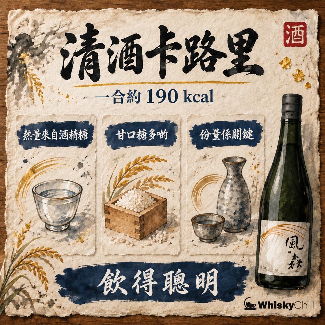 清酒卡路里有幾高？一合約 190 kcal｜飲清酒會唔會肥？｜三個重點