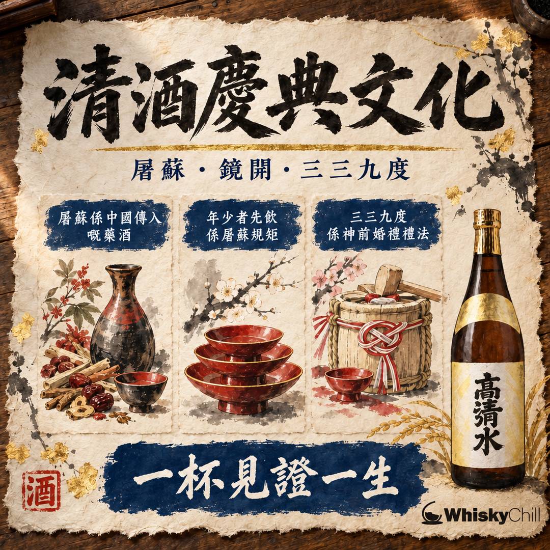清酒慶典文化｜正月屠蘇酒・鏡開・三三九度由來｜三個重點