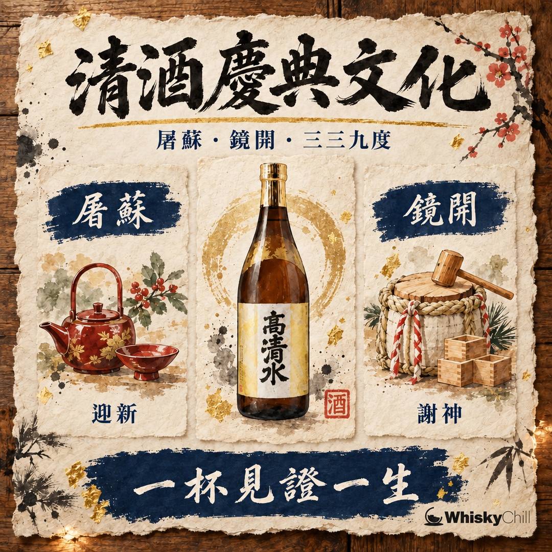 清酒慶典文化｜正月屠蘇酒・鏡開・三三九度由來｜對比一覽
