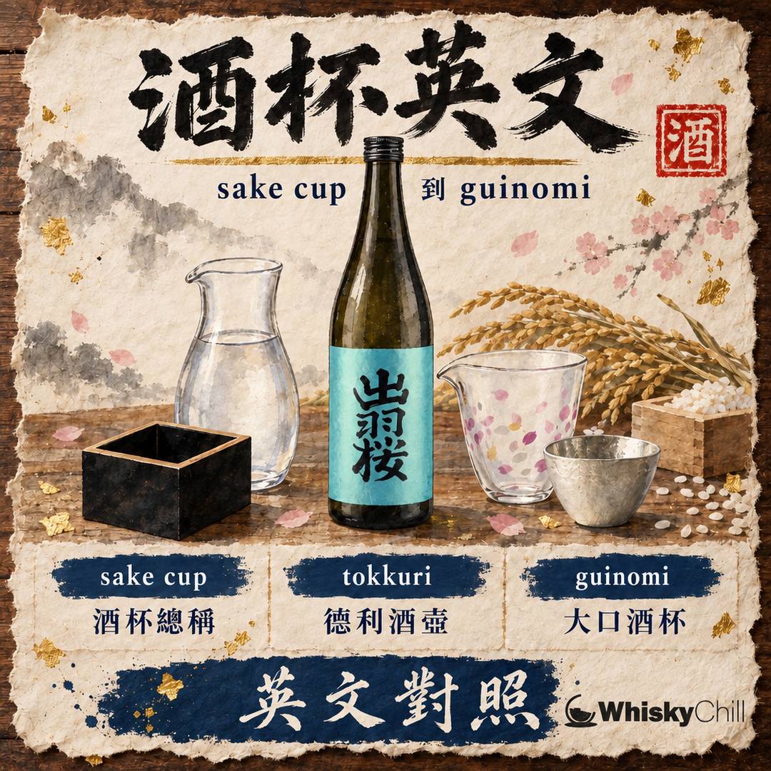 清酒杯英文對照｜sake cup、ochoko、guinomi、tokkuri 點分（香港網購關鍵字指南）｜主視覺圖解