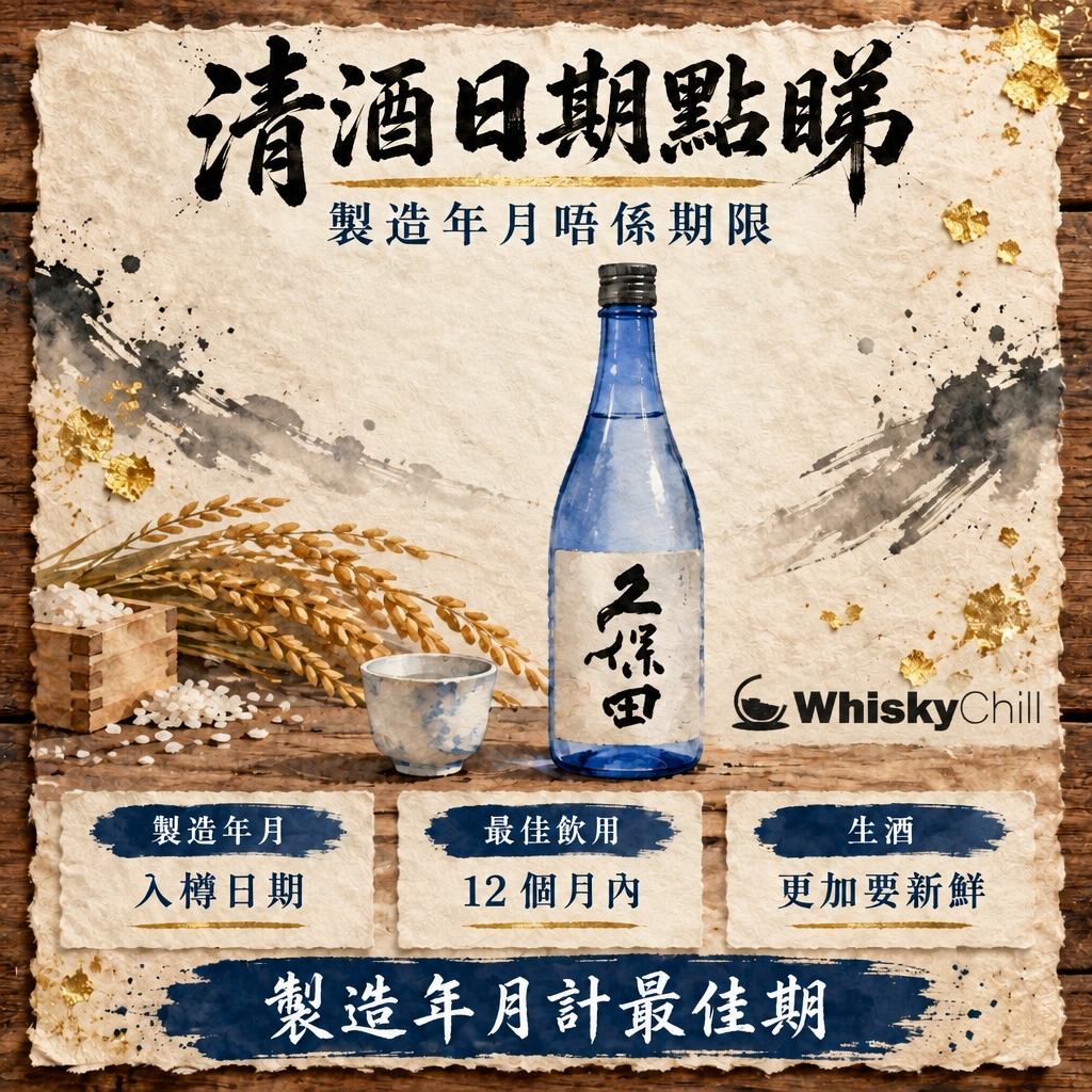 清酒有冇保存期限？製造年月・賞味期限標示點睇（2026 圖解）｜主視覺圖解