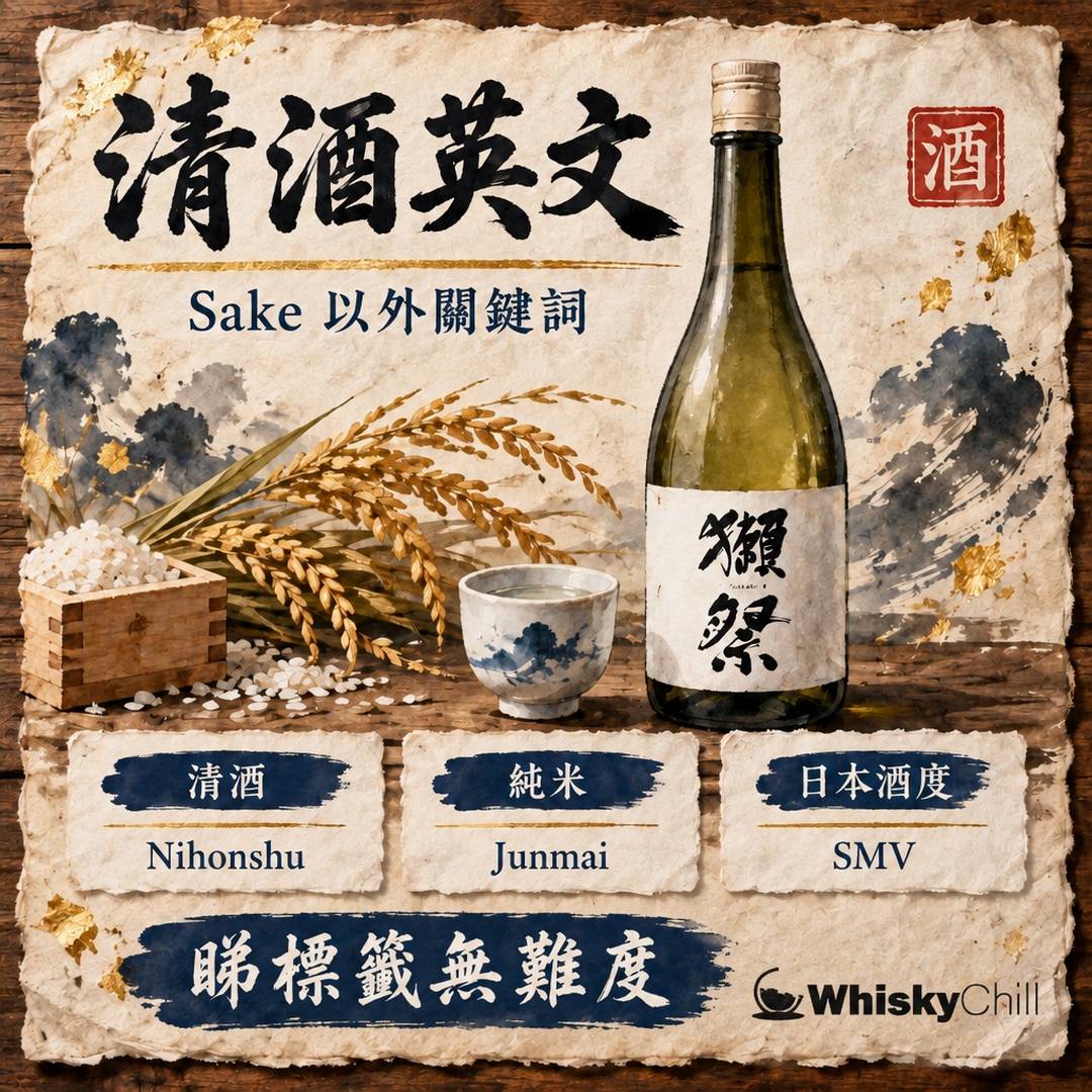 清酒英文點講？Sake 以外要識嘅 20 個英文術語｜睇標籤、點酒無難度｜主視覺圖解