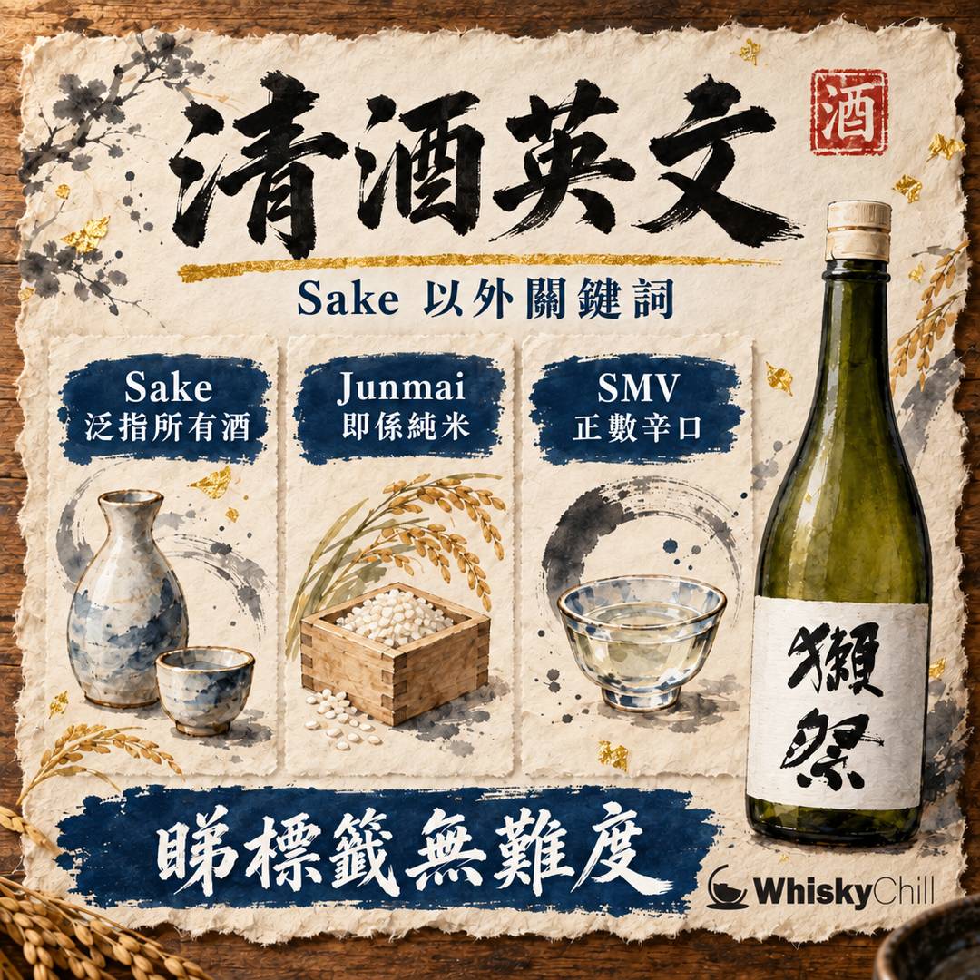 清酒英文點講？Sake 以外要識嘅 20 個英文術語｜睇標籤、點酒無難度｜三個重點