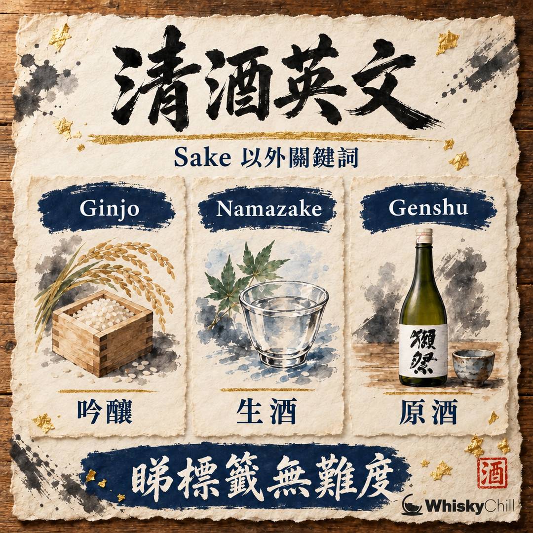 清酒英文點講？Sake 以外要識嘅 20 個英文術語｜睇標籤、點酒無難度｜對比一覽