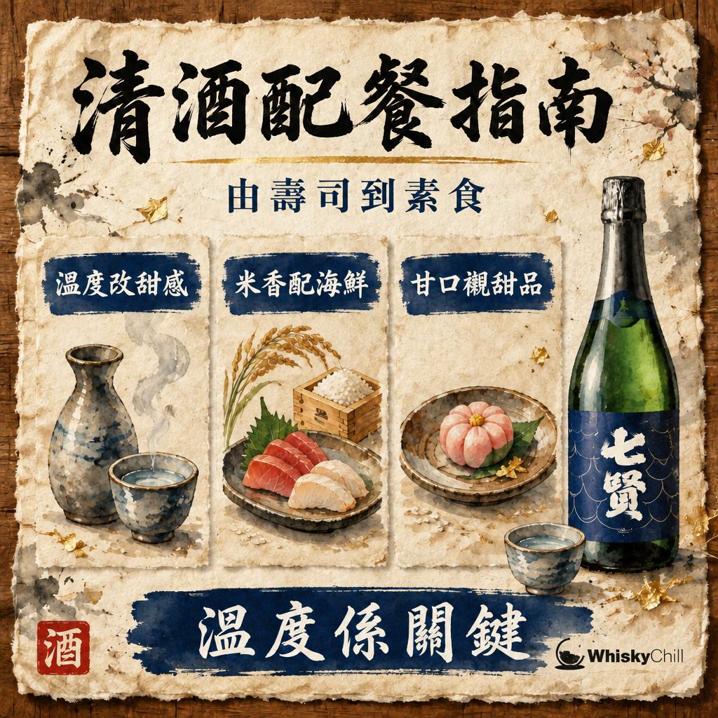 清酒配餐與飲用溫度全攻略｜白鶴、上善如水、梅錦、龜泉、來福點襯菜？附香港實價｜三個重點