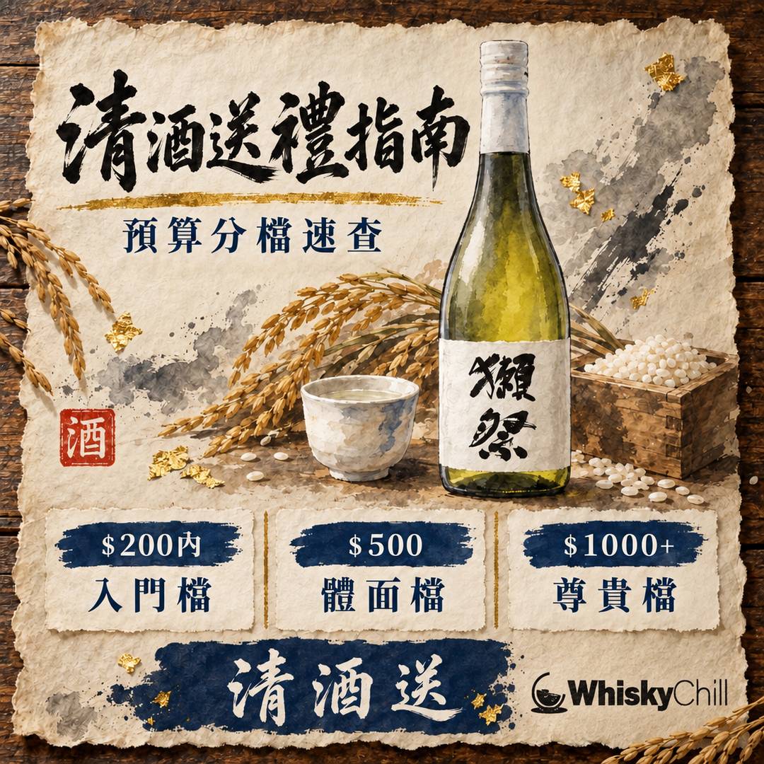 清酒送禮完全指南｜賀年父親節中秋探病禮盒點揀？預算分檔實價表｜WhiskyChill｜主視覺圖解
