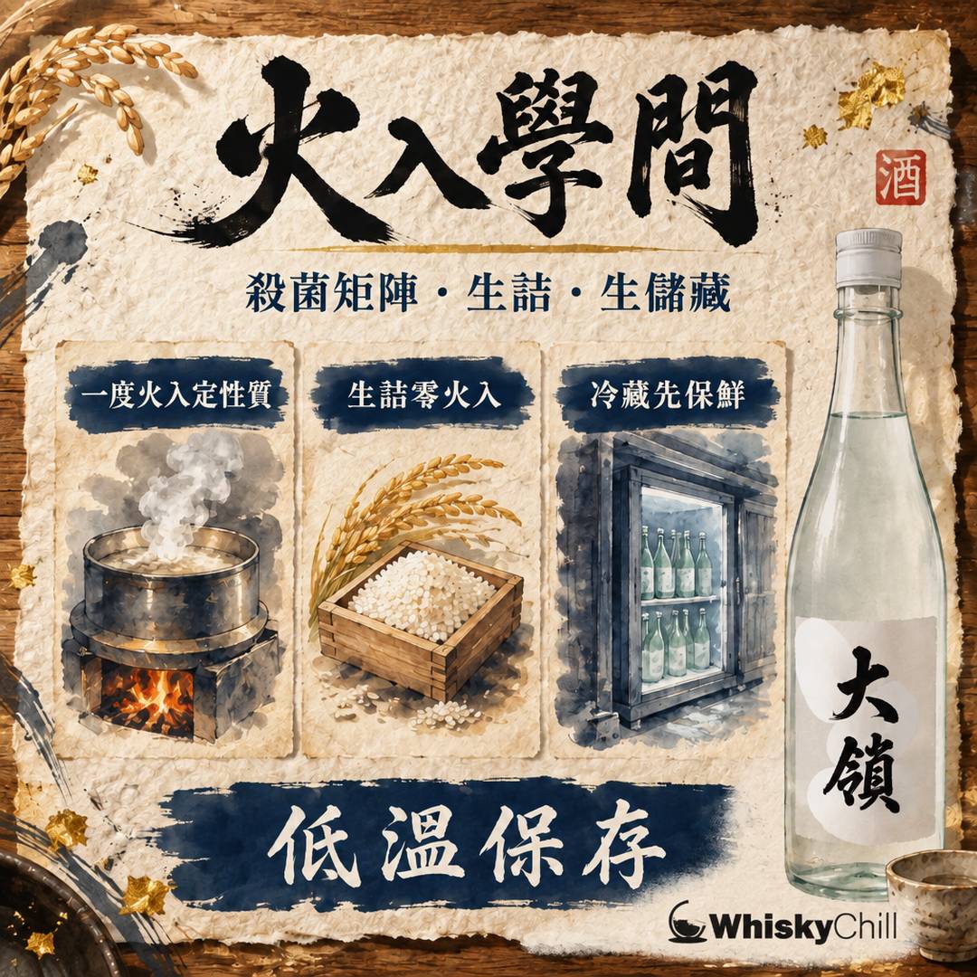火入れ・生詰・生貯藏全矩陣｜清酒點解要加熱？香港存酒必讀｜三個重點