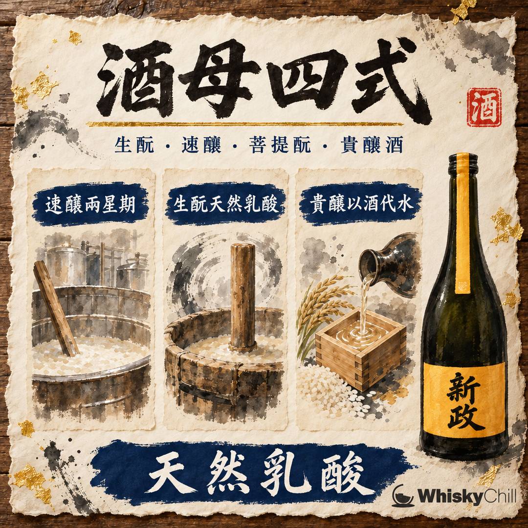 生酛 vs 速醸全解讀｜酒母四式點樣決定你杯酒的旨味？｜三個重點
