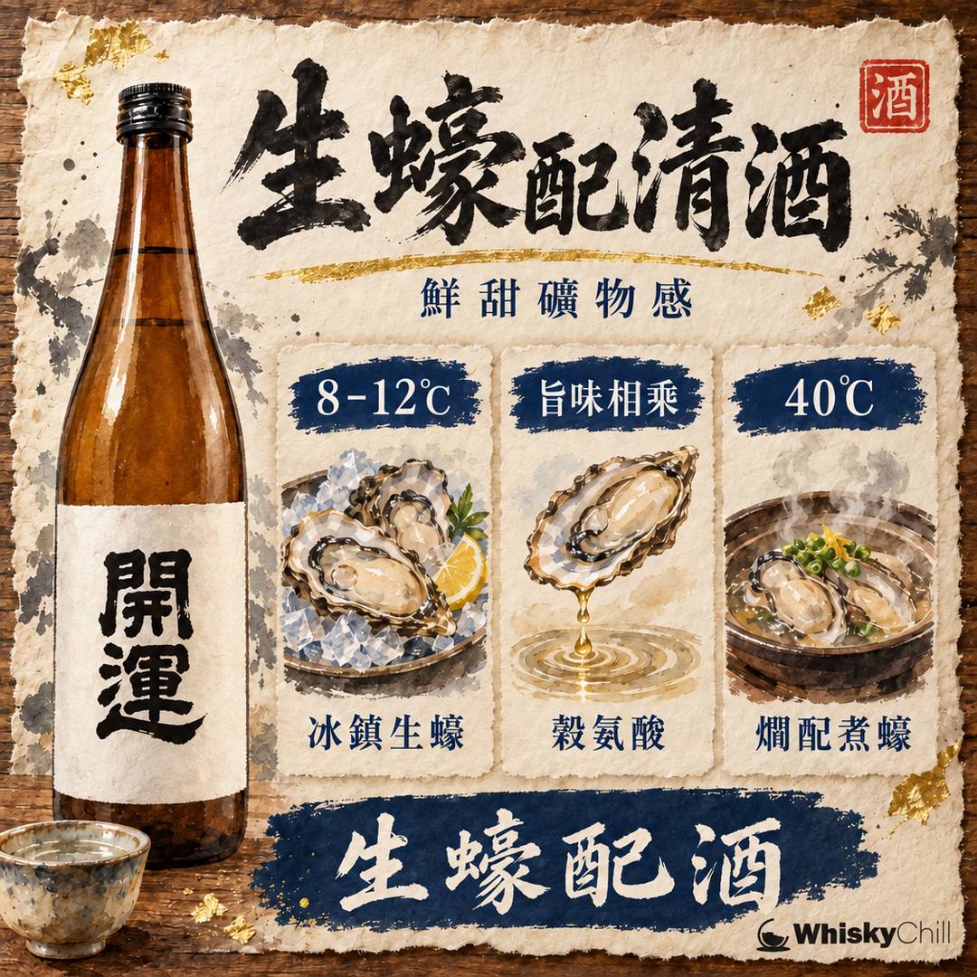 生蠔配清酒｜昆布浸生蠔×薰酒嘅黃金溫度（附清酒煮蠔做法）｜對比一覽
