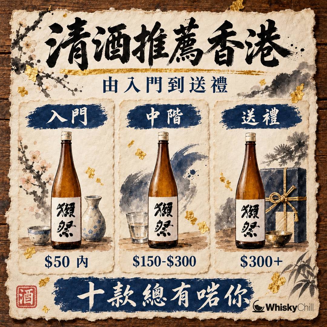 清酒推薦香港 2026｜由$50入門到$300送禮十款推介｜對比一覽