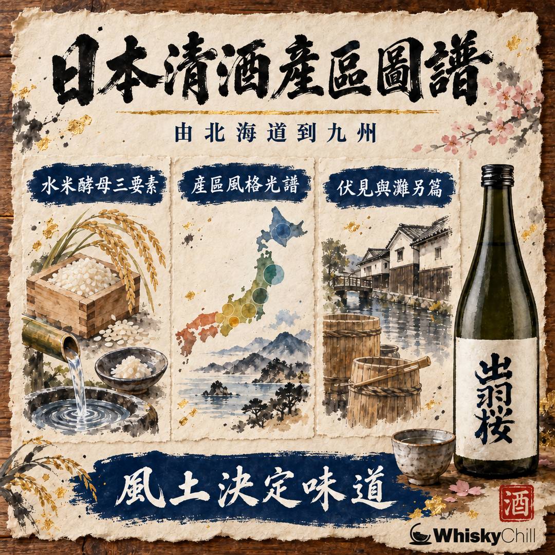 日本清酒產區完全指南｜6 大產區風土、22 支地酒實價一次睇清｜三個重點