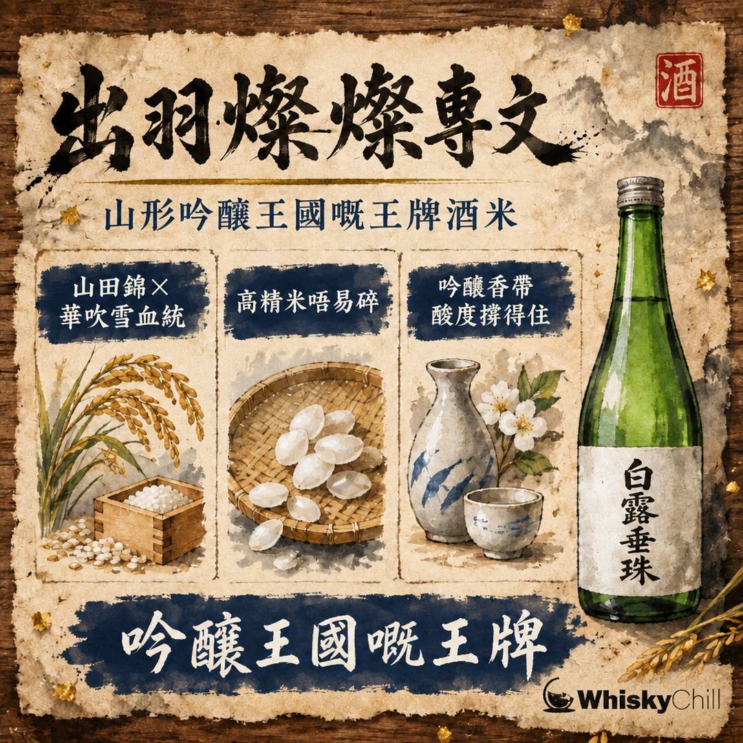 出羽燦燦係咩酒米？山形縣「吟釀王國」嘅王牌品種｜配山田錦對照表（附香港實價）｜三個重點