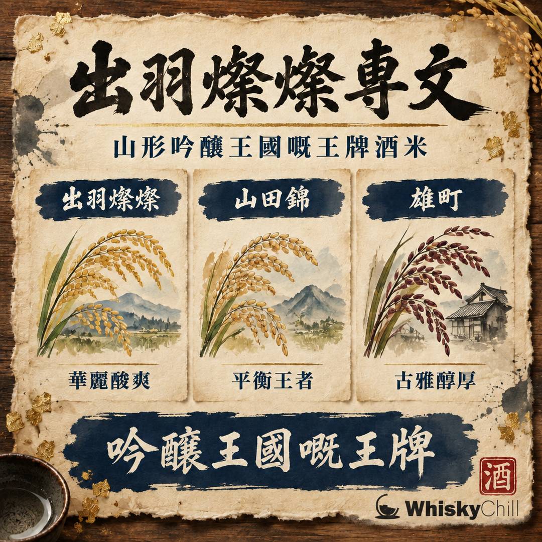 出羽燦燦係咩酒米？山形縣「吟釀王國」嘅王牌品種｜配山田錦對照表（附香港實價）｜對比一覽