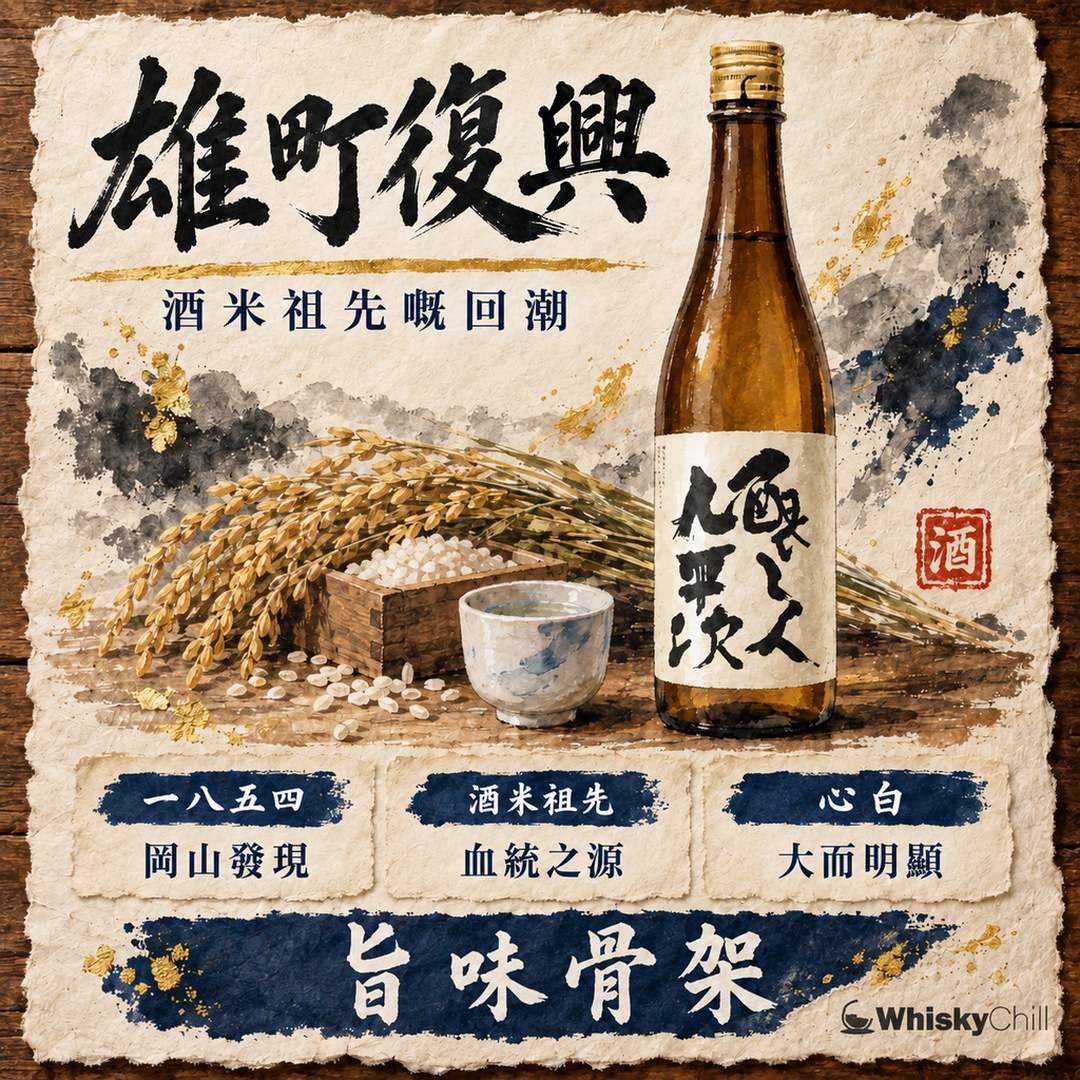 雄町——酒米嘅祖先：由近乎淘汰到「雄町回潮」嘅復興故事｜主視覺圖解