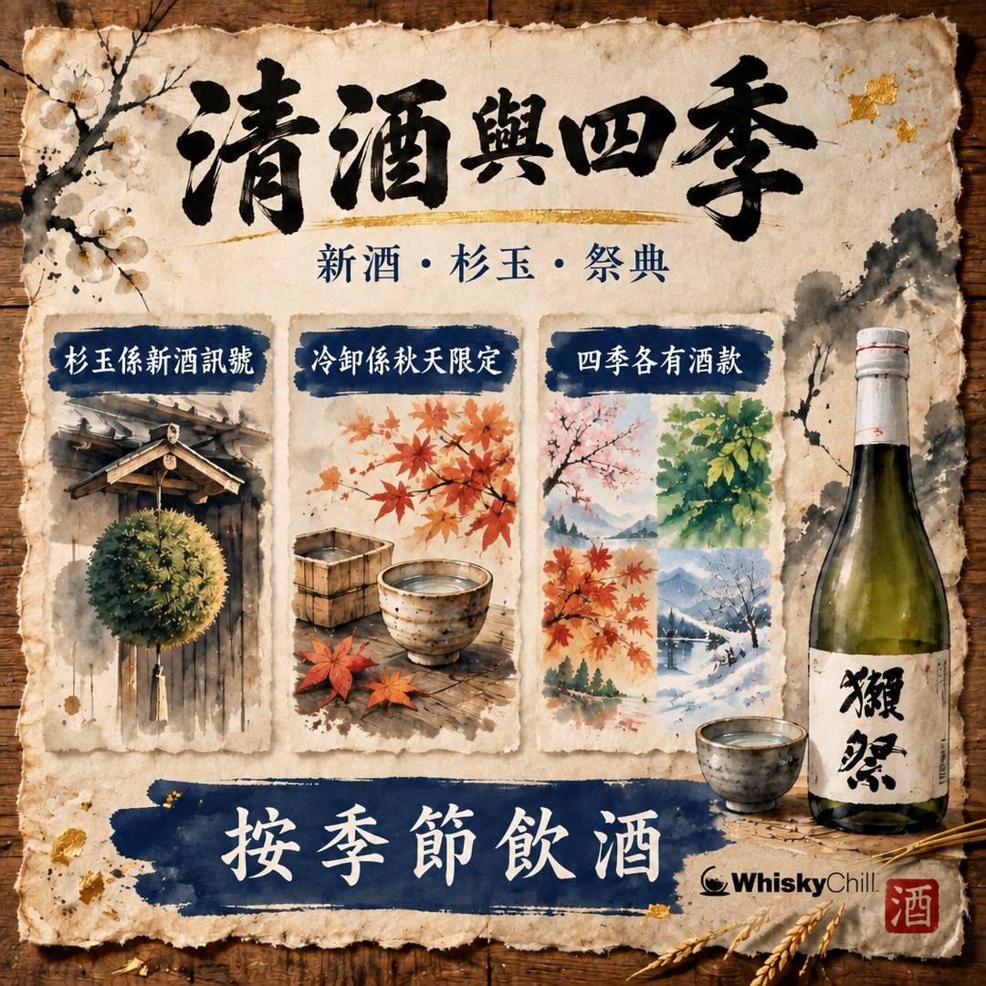 清酒同四季｜新酒、杉玉同祭典嘅歲時文化，點解日本人按季節飲酒？｜三個重點