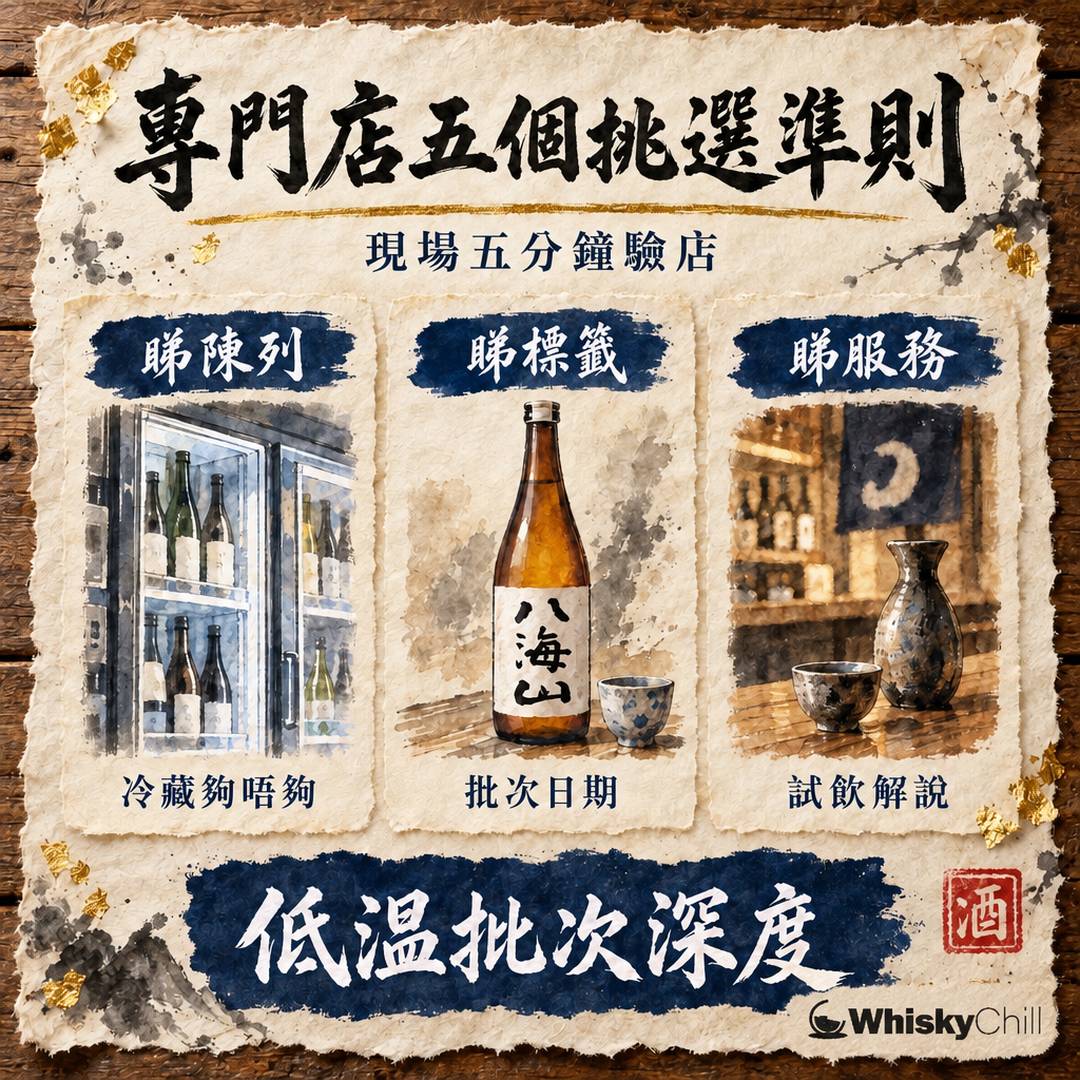 香港清酒專門店邊間好？五個挑選準則＋五分鐘現場驗店清單｜2026｜對比一覽