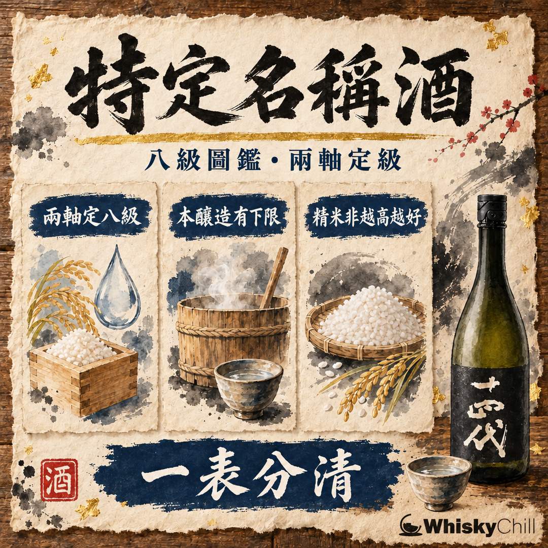 特定名稱酒 8 級完整圖鑑｜純米、吟釀、本釀造一點即分（附有貨實價）｜三個重點