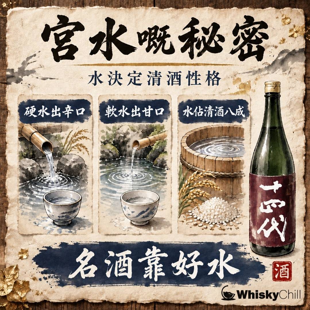 釀酒用水點樣影響清酒？宮水嘅秘密與名酒嘅水源｜三個重點