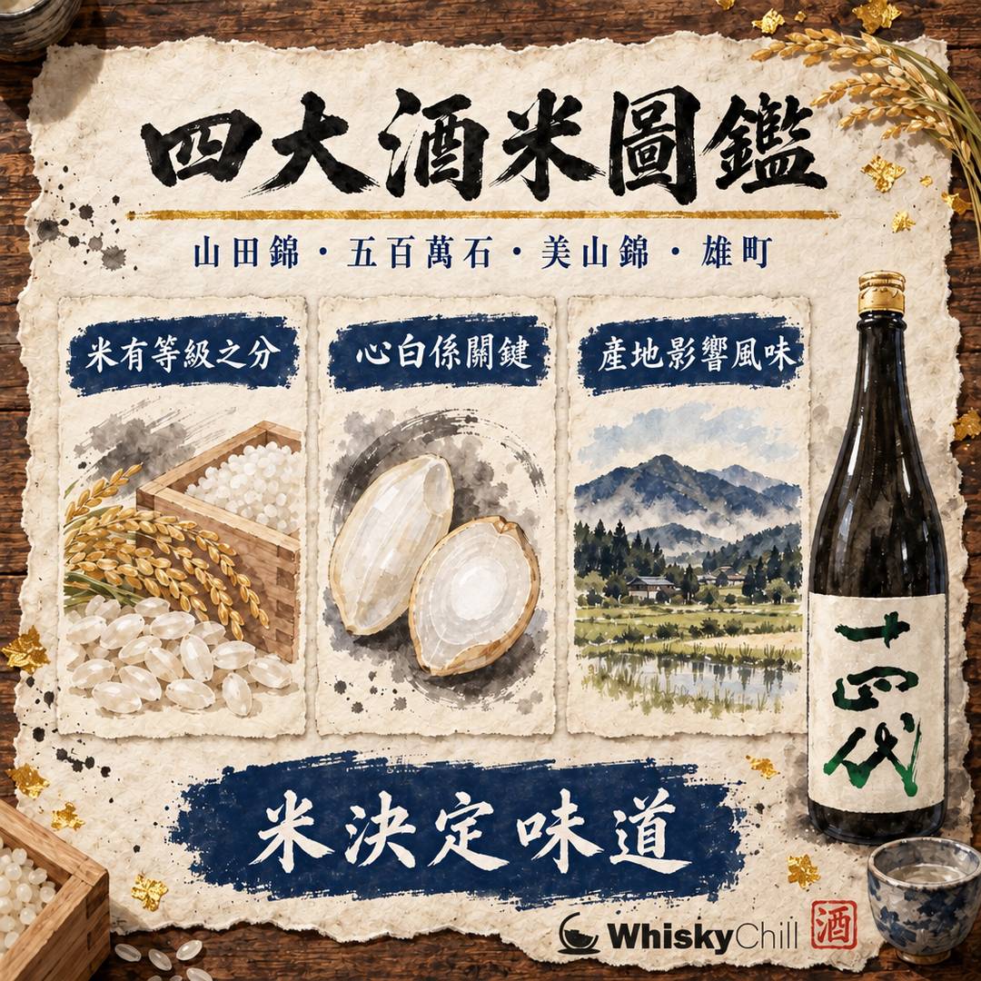 四大酒米圖鑑｜山田錦、五百萬石、美山錦、雄町有咩分別？點影響清酒味道｜三個重點