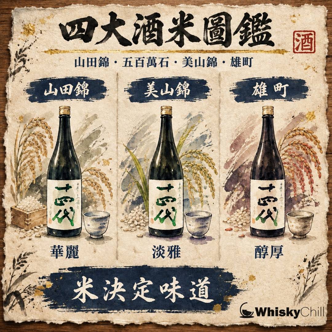 四大酒米圖鑑｜山田錦、五百萬石、美山錦、雄町有咩分別？點影響清酒味道｜對比一覽