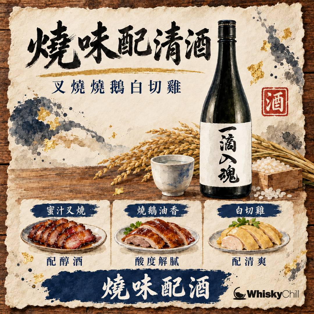 港式燒味配清酒｜叉燒燒鵝白切雞逐樣點襯酒（附實價推薦）｜主視覺圖解