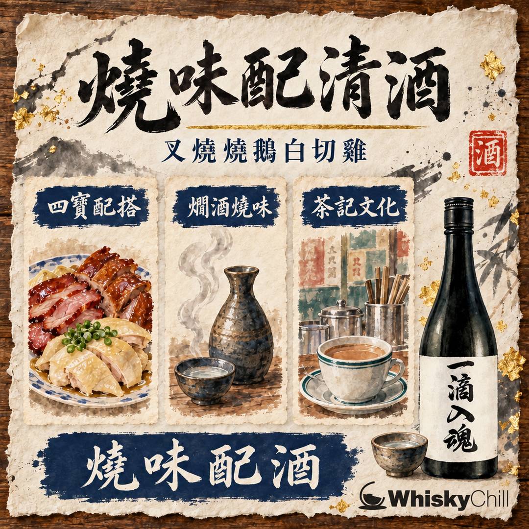港式燒味配清酒｜叉燒燒鵝白切雞逐樣點襯酒（附實價推薦）｜三個重點