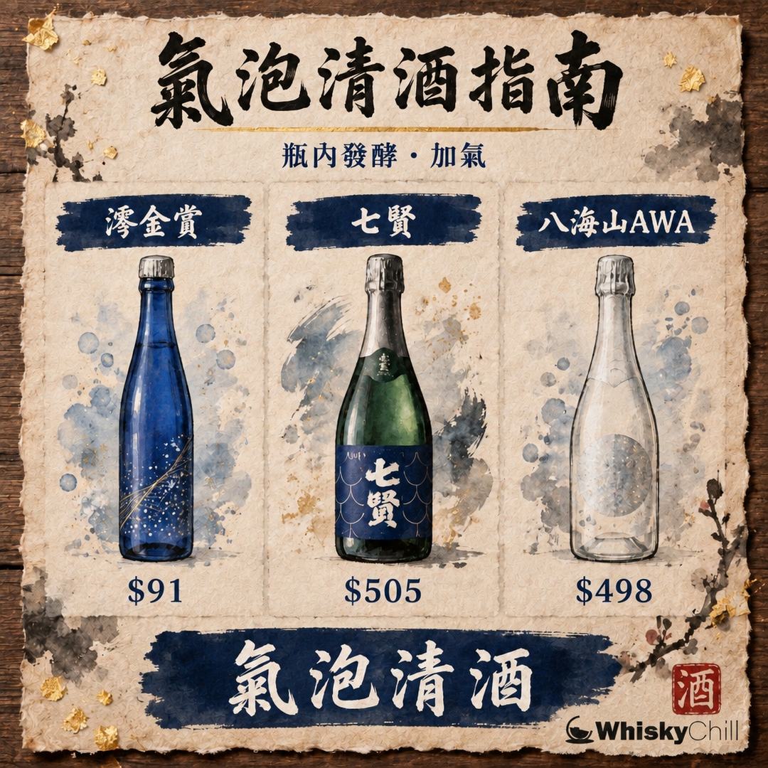 氣泡清酒點揀？澪・七賢・八海山 AWA 選購指南｜對比一覽