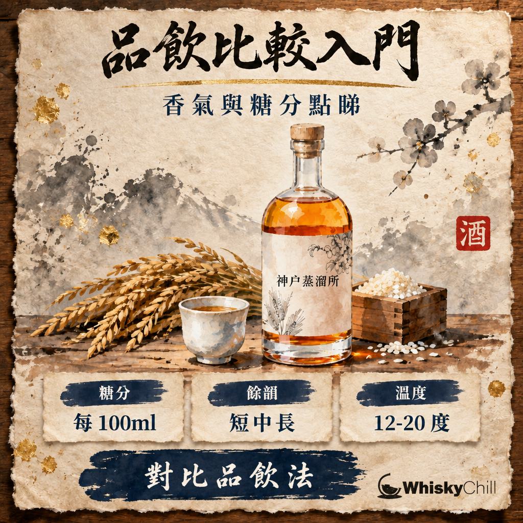 品飲比較完全指南 2026｜糖分點計、梅子同草本萃取差異、餘韻英文點寫｜WhiskyChill｜主視覺圖解