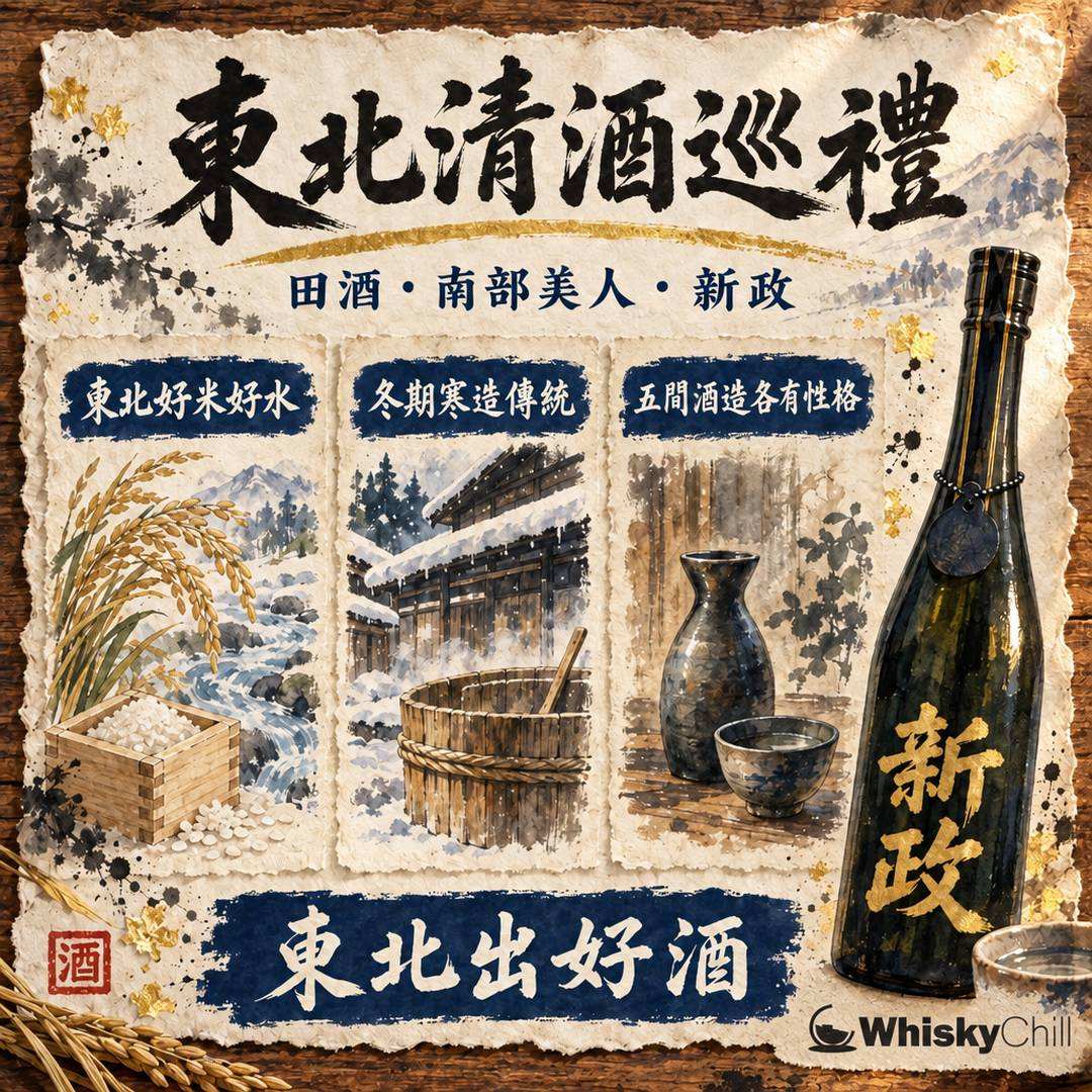 東北清酒產區巡禮｜田酒、南部美人、日高見、新政、出羽櫻五間酒造咩來頭？｜三個重點