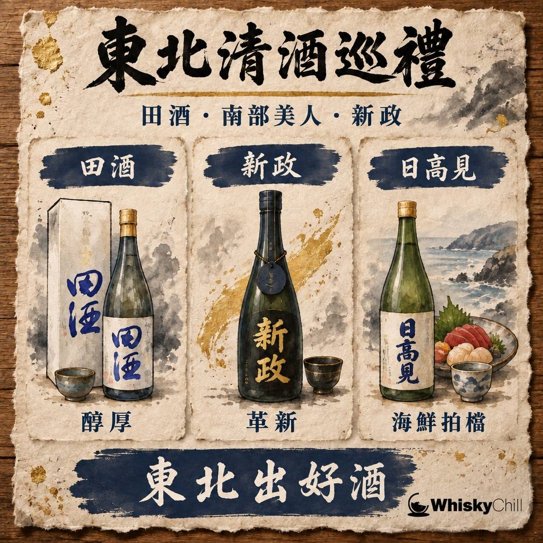 東北清酒產區巡禮｜田酒、南部美人、日高見、新政、出羽櫻五間酒造咩來頭？｜對比一覽