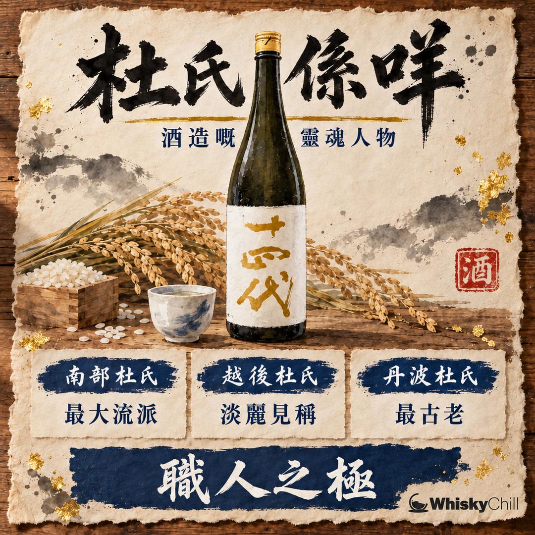 杜氏係咩？日本酒造嘅靈魂人物與流派｜主視覺圖解