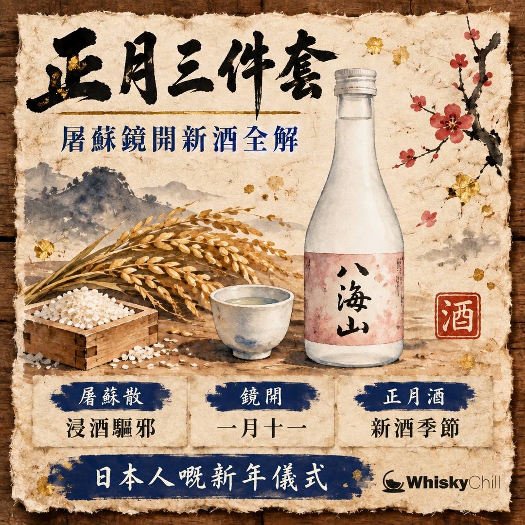 屠蘇・鏡開・正月酒係咩？日本新年清酒三件套全解｜香港屋企複製攻略｜主視覺圖解