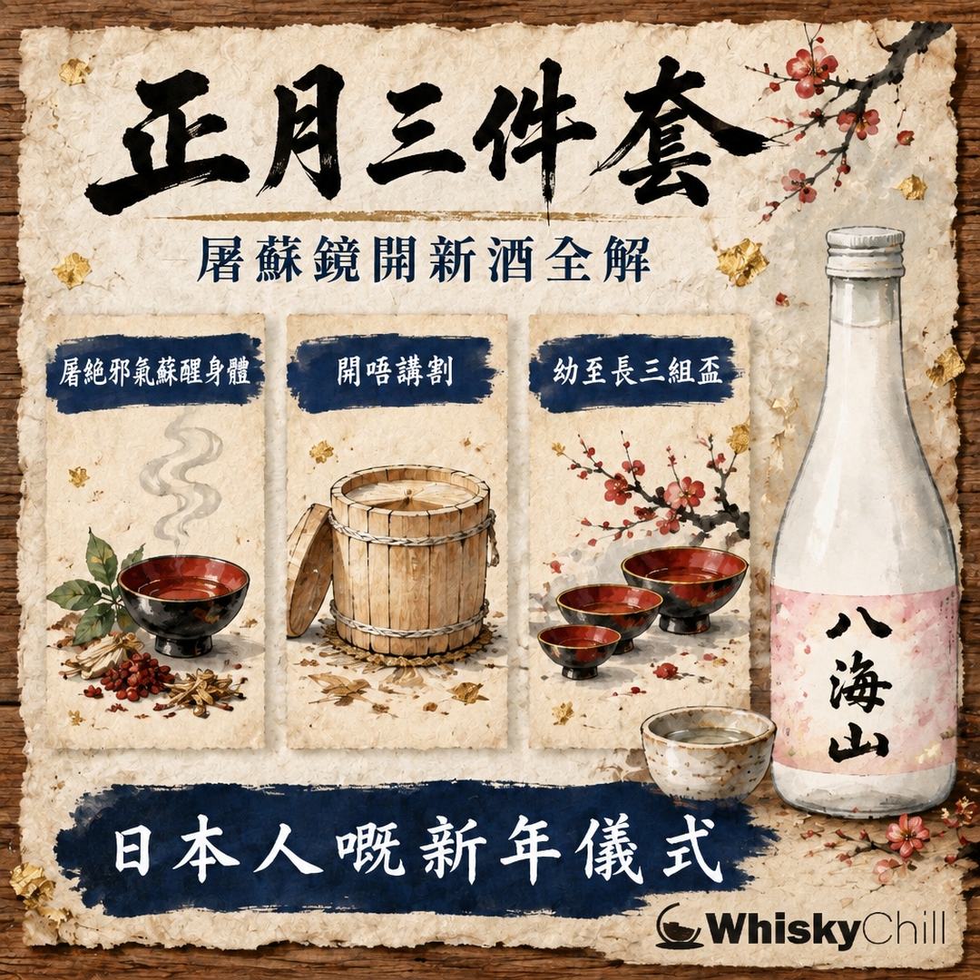 屠蘇・鏡開・正月酒係咩？日本新年清酒三件套全解｜香港屋企複製攻略｜三個重點