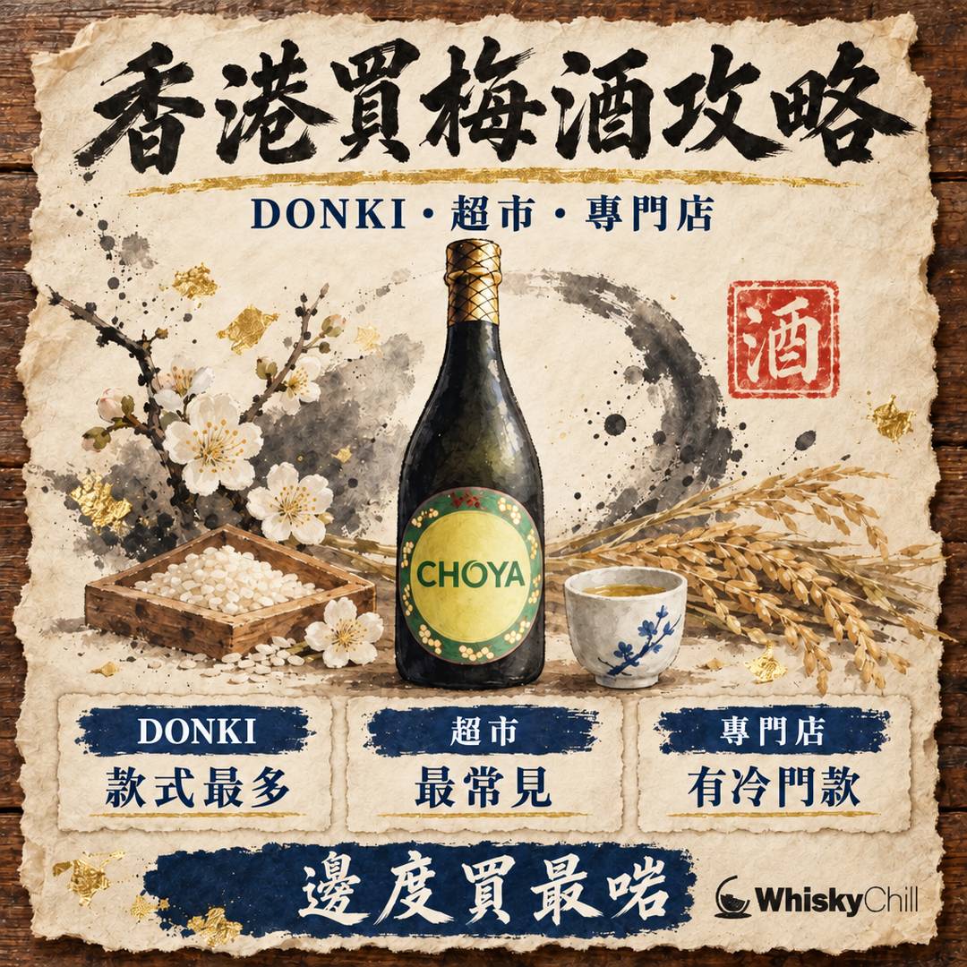 香港買梅酒攻略｜超市、日式折扣店定專門店？特色梅酒推介｜主視覺圖解