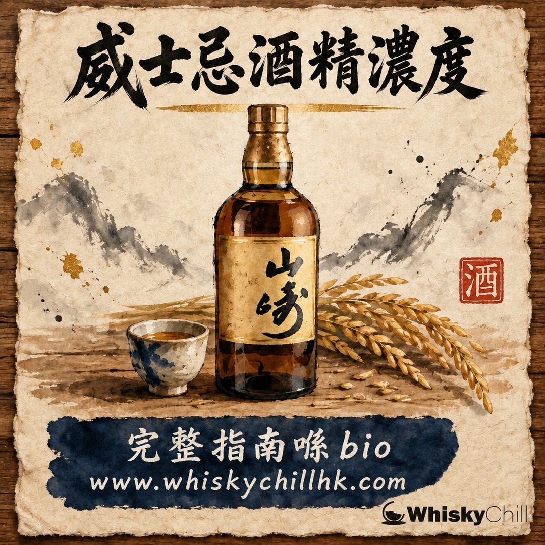 威士忌酒精濃度係幾多？40–46% 標準同桶強原酒解析｜Suntory Old、響、山崎各幾多度（香港）｜完整指南