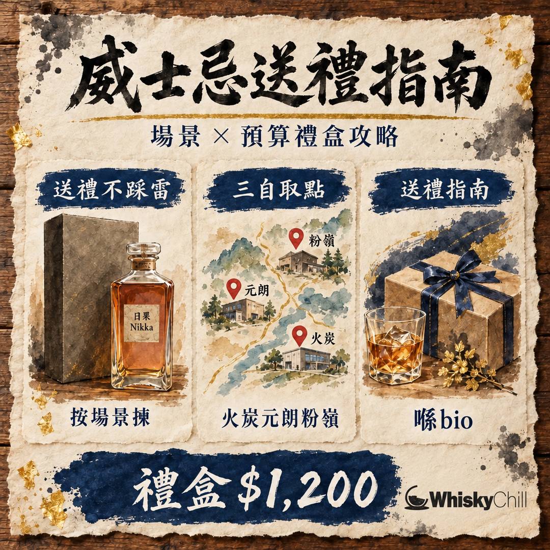 威士忌送禮指南 2026｜禮盒點揀？$300 至 $30,800 預算表｜WhiskyChill｜對比一覽
