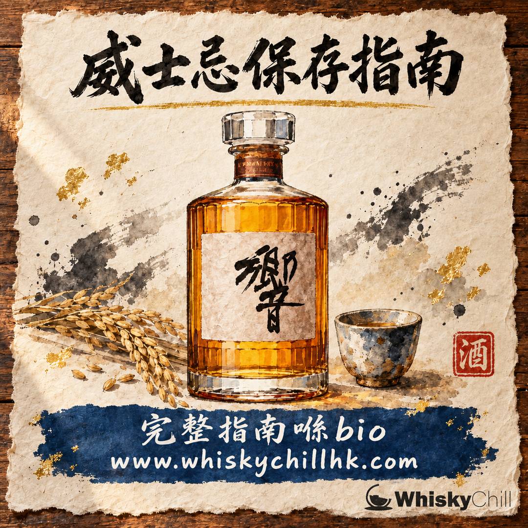 威士忌保存指南 2026｜開封後放幾耐、要唔要冰？直立避光四大原則｜完整指南