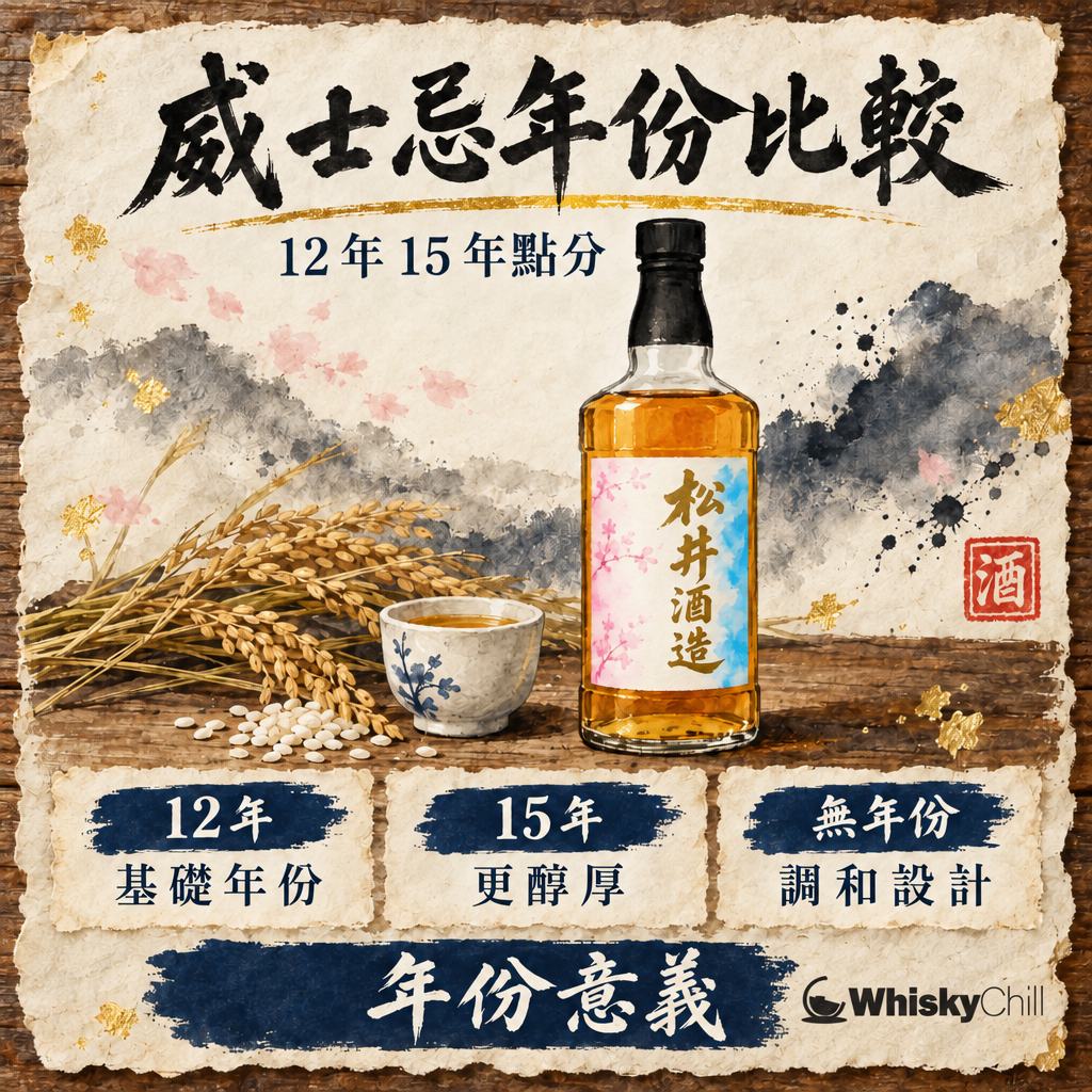 威士忌年份點分？麥卡倫・蘇格登・格蘭菲迪・OMAR 對照＋日本燒酎排名選購指南（2026）｜WhiskyChill｜主視覺圖解