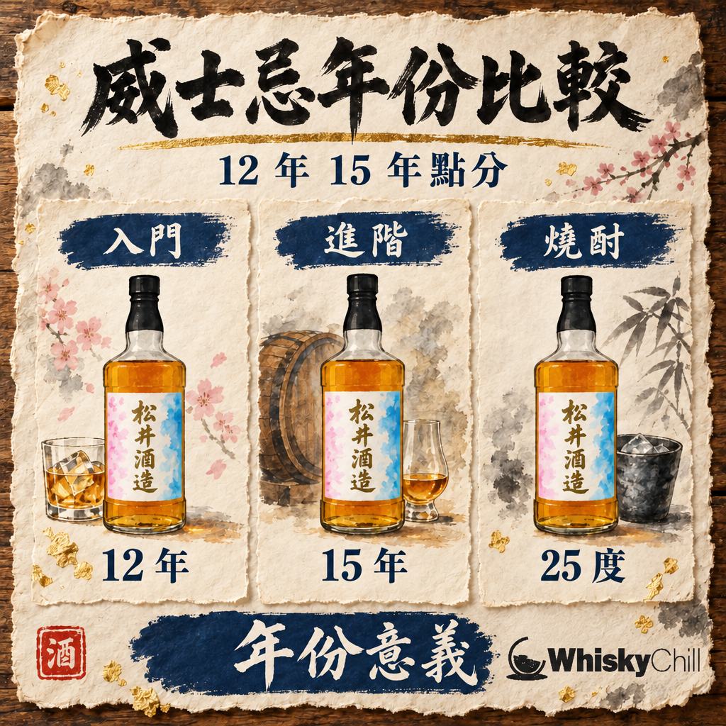 威士忌年份點分？麥卡倫・蘇格登・格蘭菲迪・OMAR 對照＋日本燒酎排名選購指南（2026）｜WhiskyChill｜對比一覽