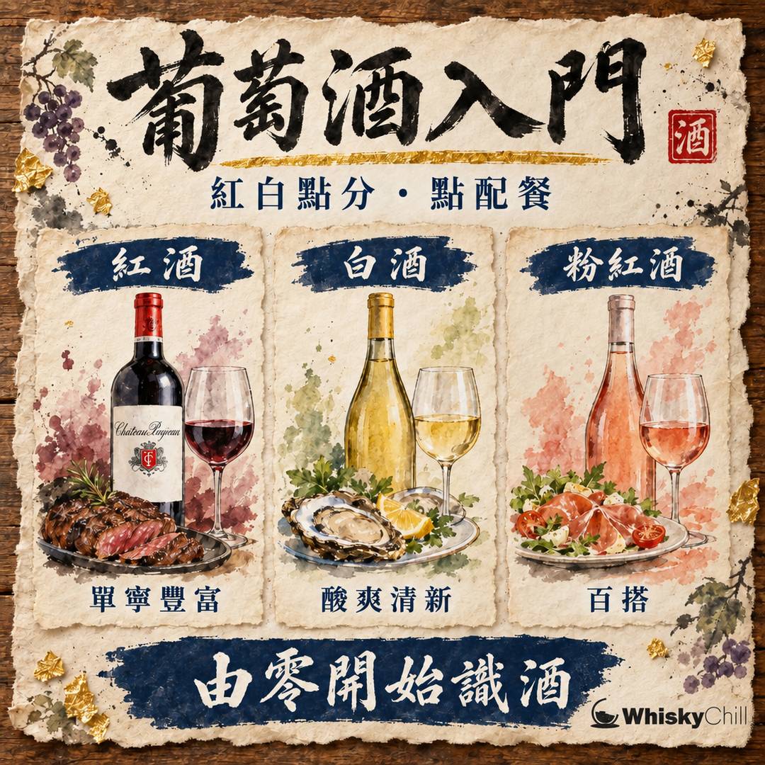 葡萄酒入門｜紅白酒點分、酒精濃度、點配餐一次搞懂｜對比一覽