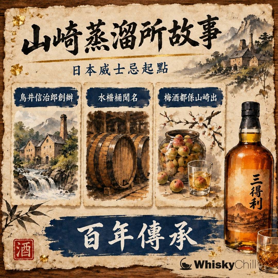 山崎蒸溜所故事｜日本威士忌起點同山崎梅酒嘅秘密｜三個重點