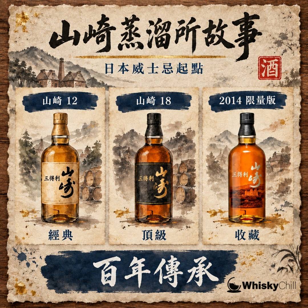 山崎蒸溜所故事｜日本威士忌起點同山崎梅酒嘅秘密｜對比一覽