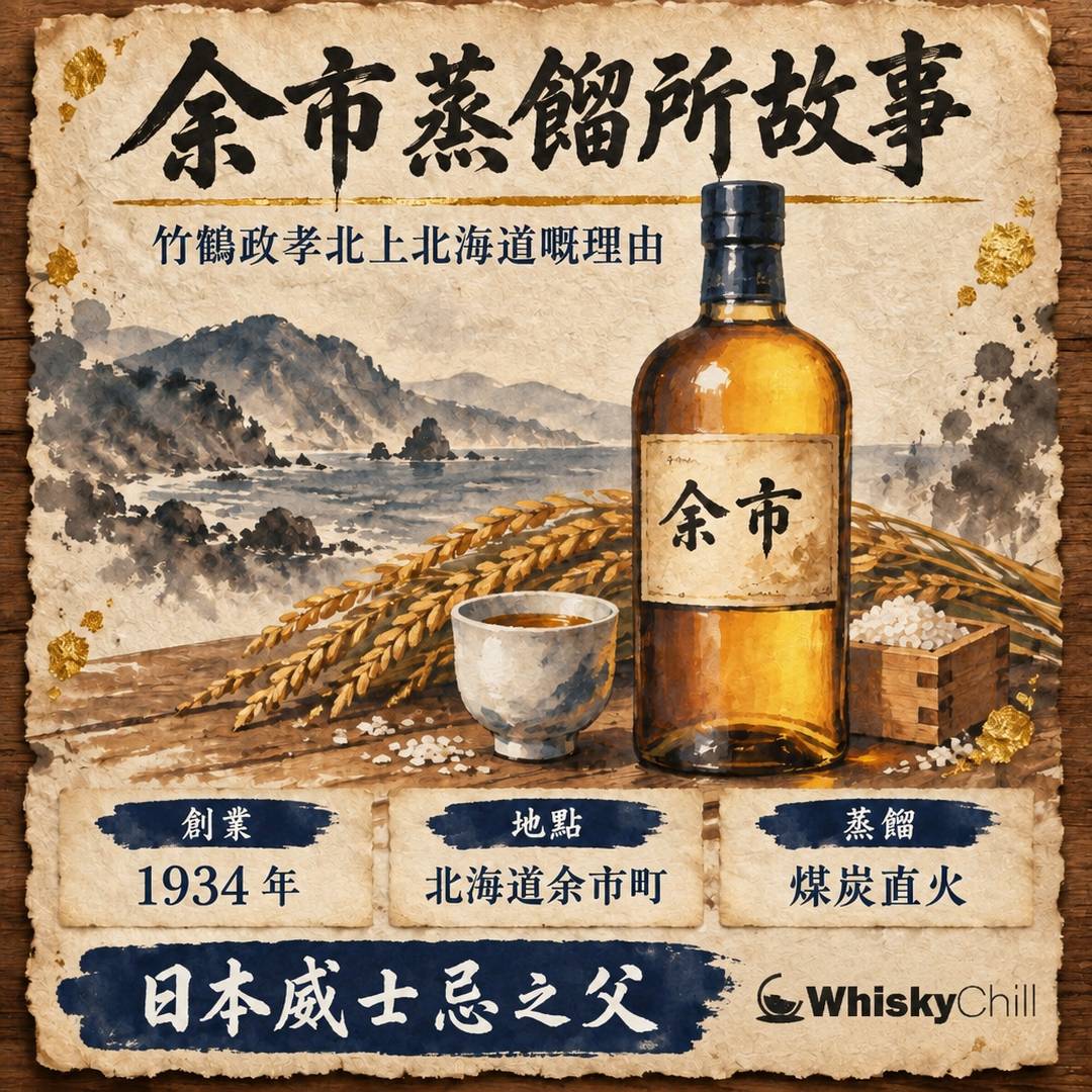 余市威士忌故事｜竹鶴政孝點解北上北海道起余市蒸餾所？｜主視覺圖解