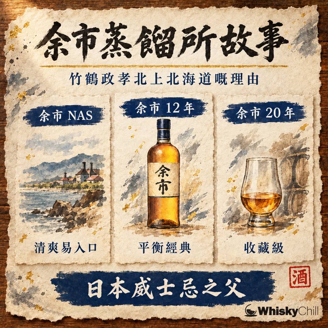 余市威士忌故事｜竹鶴政孝點解北上北海道起余市蒸餾所？｜對比一覽