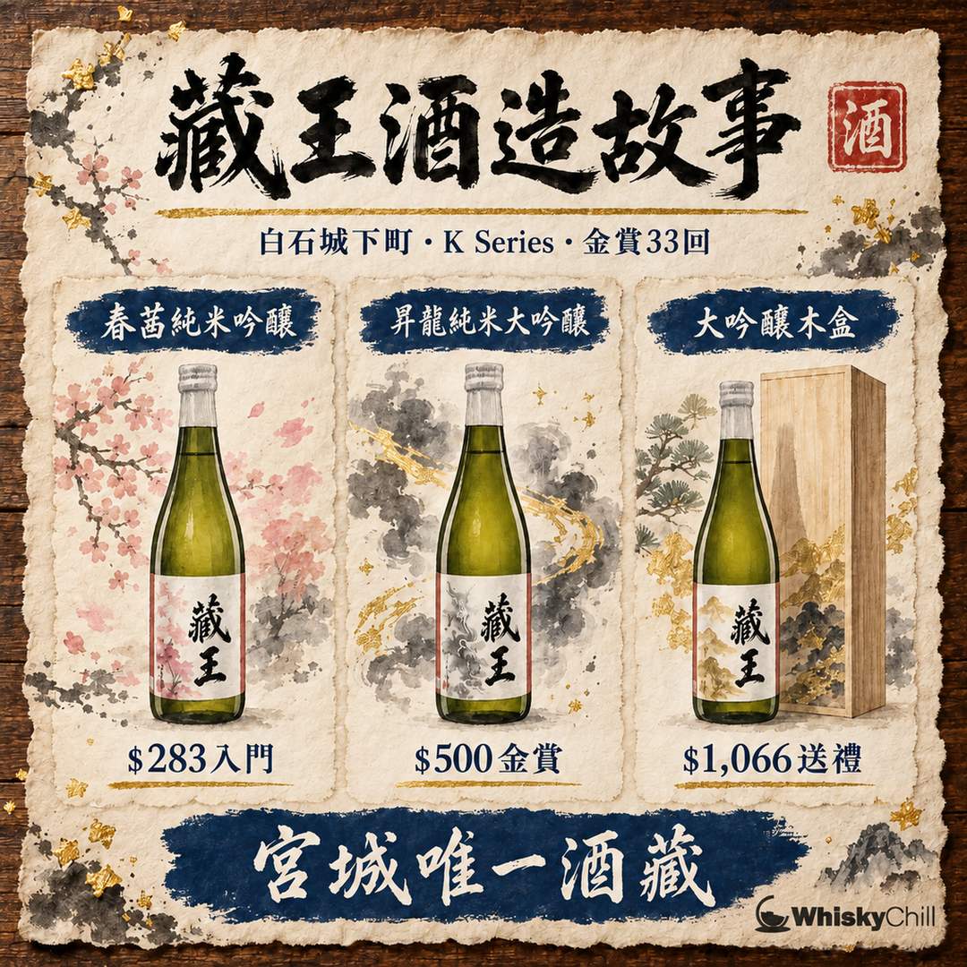 藏王酒造 Zao 係咩？宮城縣 400 年酒藏「K Series」新世代清酒｜香港實價 $283 起｜對比一覽