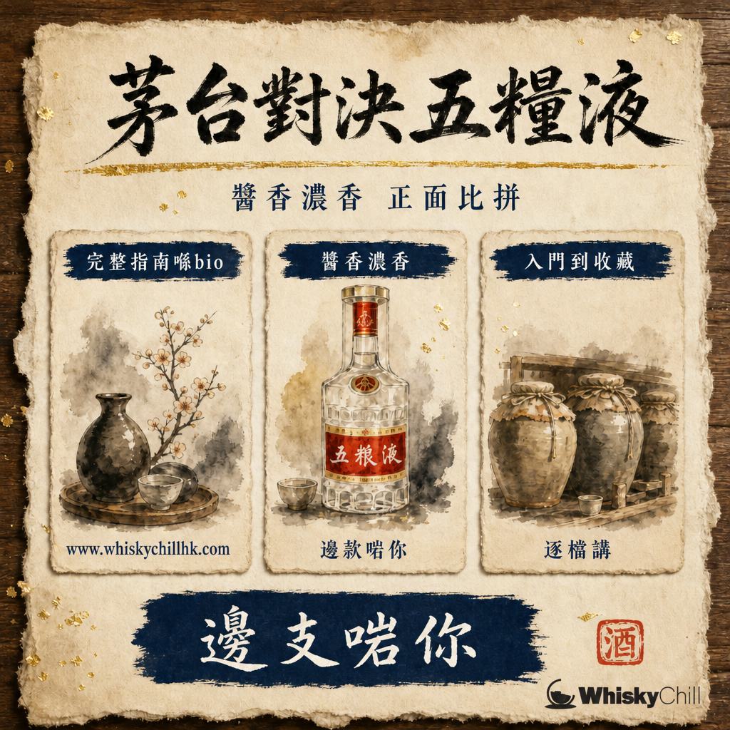 茅台定五糧液邊個啱？醬香濃香對比、價錢與選購指南｜對比一覽
